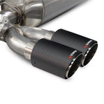 Scorpion Car Exhaust Cat-Back System (Resonated) (Electronic Valves) Carbon Fibre Ascari - BMW M2 F87 2016 - 2018