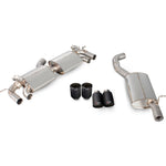 Scorpion Car Exhaust Cat-Back System (Resonated) (Electronic Valves) Carbon Fibre Ascari - Volkswagen Golf MK7 R 2014 - 2016