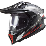 LS2 MX701 Explorer Carbon Frontier Dual Sport Motorcycle Helmet & Visor
