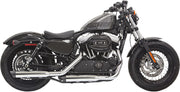 Bassani Firepower Series Silencers - Harley Davidson XL 883 N ABS 2014-2020 - Silver