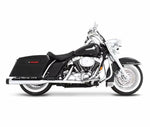 Rinehart 4" Dual Silencers For Harley Davidson FLHR 1340 1995-1998 - Chrome/Black