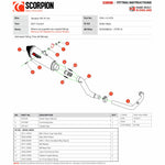 Scorpion Serket Taper Titanium Exhaust For Yamaha YZF R 125 Full System 2021-2024