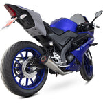 Scorpion Red Power Stainless Steel Exhaust For Yamaha YZF R 125 Full System 2021-2024
