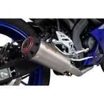 Scorpion Red Power Titanium Exhaust For Yamaha YZF R 125 Full System 2021-2024