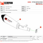 Scorpion Serket Taper Carbon Fibre Exhaust For Suzuki GSX-S 1000 2021-2025