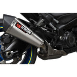 Scorpion Serket Taper Brushed Stainless Steel Exhaust For Suzuki GSX-S 1000 2021-2025