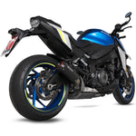 Scorpion Red Power Black Ceramic Exhaust For Suzuki GSX-S 1000 2021-2025