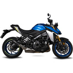 Scorpion Red Power Black Ceramic Exhaust For Suzuki GSX-S 1000 2021-2025