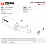 Scorpion Red Power Black Ceramic Exhaust For Suzuki GSX-S 1000 2021-2025