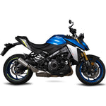 Scorpion Red Power Brushed Stainless Steel Exhaust For Suzuki GSX-S 1000 2021-2025