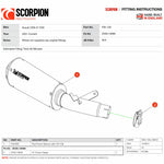 Scorpion Red Power Brushed Stainless Steel Exhaust For Suzuki GSX-S 1000 2021-2025