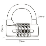 Oxford 5-Digit Combination Padlock