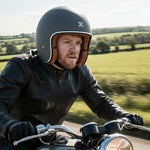 Shox Classic Solid Open Face ECE R22.06 Motorcycle Helmet