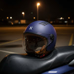 Shox Jetstream Solid Open Face ECE R22.06 Motorcycle Helmet