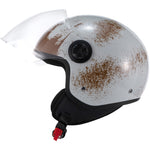Shox Interceptor Rust Open Face Motorcycle Helmet
