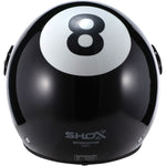 Shox Interceptor 8 Ball Open Face Motorcycle Helmet