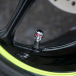 Oxford Skull Valve Caps Silver (OX766)