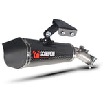 Scorpion Serket Taper Titanium Oval Exhaust - Kawasaki Versys 650 Full System 2015-Current
