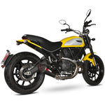 Scorpion Serket Taper Stainless Oval Exhaust For Ducati Scrambler 800 2015-2022