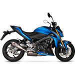 Scorpion Serket Taper Satin Titanium Oval Exhaust For Suzuki GSX-S1000 inc FA 2015-2020