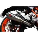 Scorpion Serket Taper Stainless Oval Exhaust For KTM DUKE 390 3/4 System 2013-2016