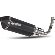 Scorpion Serket Parallel Black Ceramic Exhaust For Scomadi TL 200 (Euro 4) 18-19