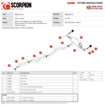 Scorpion Car Exhaust Cat-Back System (Non-Resonated) Black Ceramic Daytona - BMW M140i Non-GPF Model 2016 - 2018