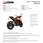 Scorpion Serket Taper Stainless Steel Exhaust For KTM Duke 125 2017-2020