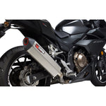 Scorpion Serket Parallel Satin Titanium Exhaust For Honda CBR 500R 2016-2018