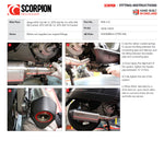 Scorpion Serket Parallel Black Ceramic Exhaust For Vespa GTS 300 2005-2017