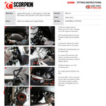 Scorpion Serket Parallel Black Ceramic Exhaust For Vespa GTS 300 2005-2017