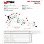 Scorpion Serket Taper Stainless Steel Exhaust (Removes Factory Catalyst) For Ducati Monster 797-797+ 2017-2020