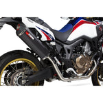 Scorpion Serket Parallel Black Ceramic Exhaust For Honda CRF 1000 L 2015-2017