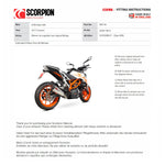 Scorpion Serket Taper Carbon Fibre Exhaust For KTM Duke 390 2017-2020
