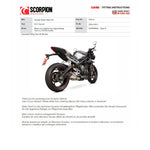 Scorpion Serket Taper Stainless Steel Exhaust For Triumph Street Triple 765 S-R-RS 2017-2019
