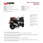 Scorpion Header Pipe For Yamaha XMAX 300 2017-2025