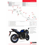 Scorpion RP-1 GP Carbon Fibre Exhaust For Yamaha YZF R3/R25 2014-2021