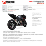 Scorpion Serket Taper Titanium Exhaust For Honda CBR500R 2019-2025