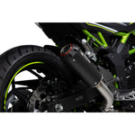 Scorpion Red Power Black Ceramic Exhaust For Kawasaki Z125 2018-2025