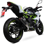 Scorpion Red Power Black Ceramic Exhaust For Kawasaki Z125 2018-2025