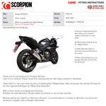 Scorpion Red Power Black Ceramic Exhaust For Honda CB1000R 2018-2020