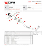 Scorpion Serket Taper Stainless Steel Exhaust For Yamaha YZF R125-R15 2019-2020