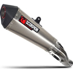 Scorpion Serket Taper Satin Titanium Slip-On Exhaust For Honda CB500X 2019-2025