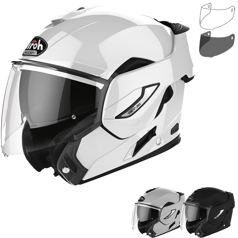 airoh rev revolution flip front motorcycle helmet Airoh Rev 19 Color Flip Front Motorcycle Helmet & Visor