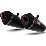 Scorpion Serket Taper Satin Titanium Slip-On Exhaust (Pair) For Kawasaki Z1000 2017-2020