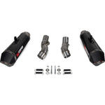 Scorpion Serket Taper Satin Titanium Slip-On Exhaust (Pair) For Kawasaki Z1000 2017-2020