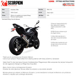 Scorpion Serket Taper Stainless Steel Slip-On Exhaust For Kawasaki Z900 (Euro 5) 2020-2024