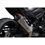 Scorpion Serket Taper Satin Titanium Slip-On Exhaust For Kawasaki Z900 (Euro 5) 2020-2024