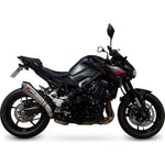 Scorpion Serket Taper Satin Titanium Slip-On Exhaust For Kawasaki Z900 (Euro 5) 2020-2024