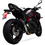 Scorpion Red Power Black Ceramic Slip-On Exhaust For Kawasaki Z H2 2020-2025